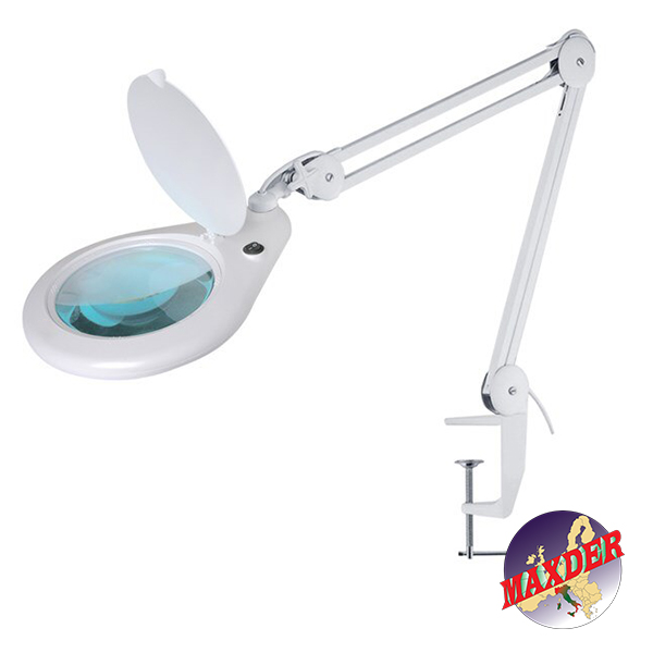 Lampada led con lente di ingrandimento